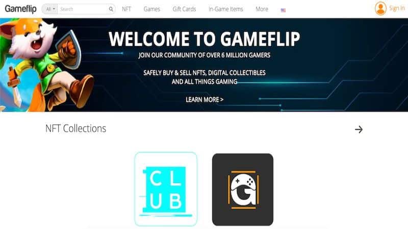 Gameflip homepage