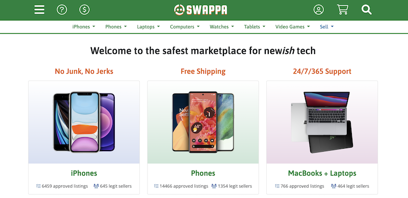 Swappa Homepage